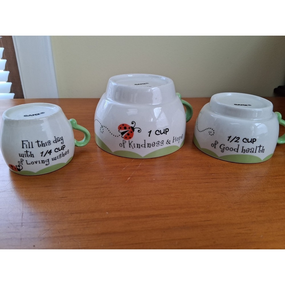 Ganz Ceramic Stacking measuring cups. Ladybug. - Picture 6 of 6